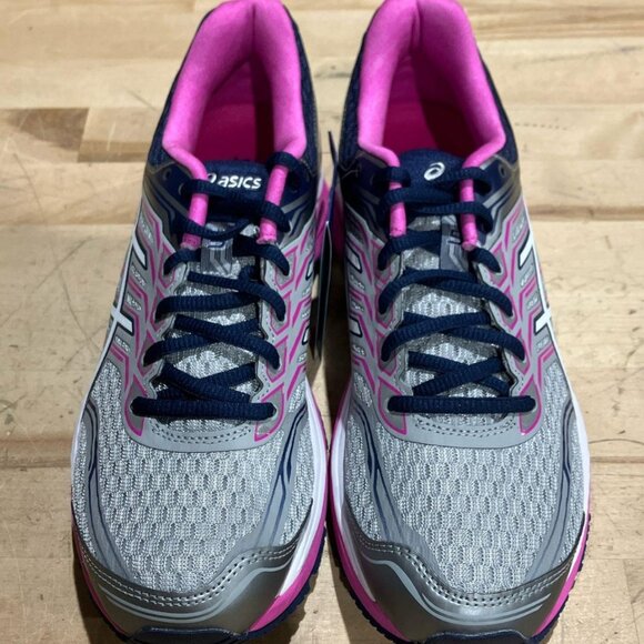 RARE Asics GEL GT 2000 5 Size 9.5 US 41.5 EUR Grey Indigo Blue Pink Medium - Picture 11 of 11
